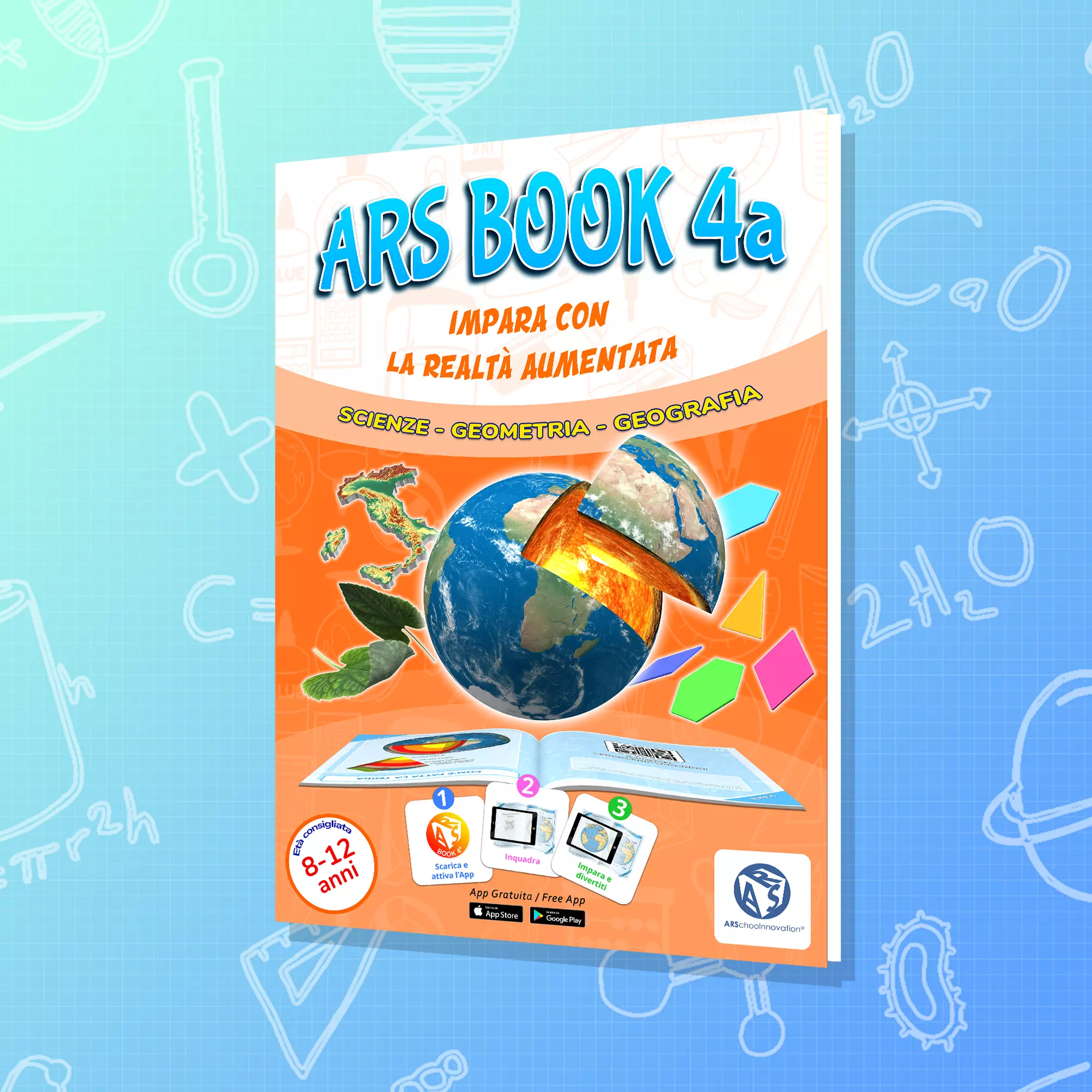 ARS Color Book Libro educativo da colorare in realtà aumentata per bambini 